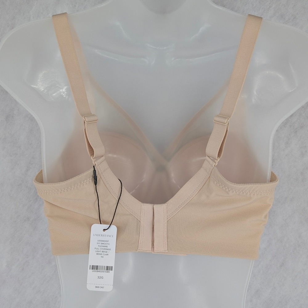 3 Understance Flexwire Ivy Smooth & Salma Bras 32G Beige Rose Latte NWT - Picture 4 of 13